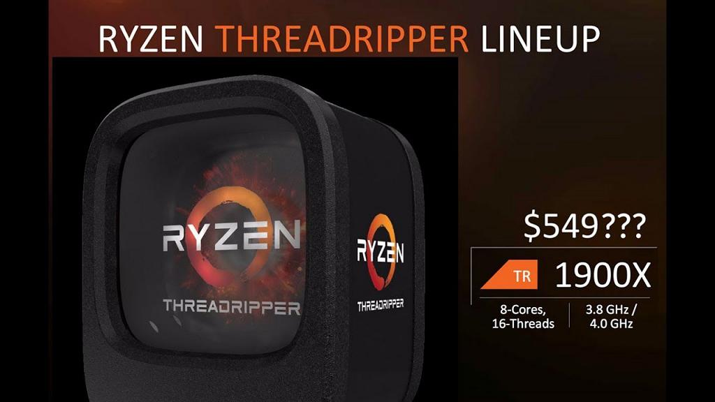 Младший процессор AMD Ryzen Threadripper 1900X поступил в продажу за $550