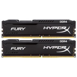 Оперативная память 8Gb 2666MHz Kingston HyperX Fury 2x4Gb KIT CL15 DDR4  (HX426C15FBK2/8) - 1