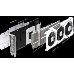 Видеокарта Gigabyte GeForce RTX 2070 8G (GV-N2070GAMINGOC WHITE-8GC)  - 7