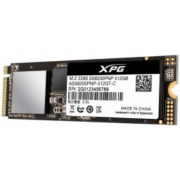Твердотельный накопитель SSD 512Gb ADATA XPG SX8200 Pro TLC NVMe M.2 - 3