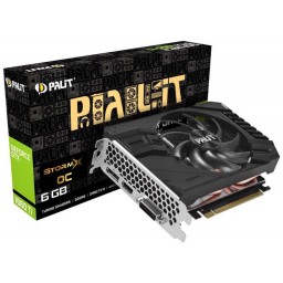 Видеокарта Palit GeForce GTX 1660 Ti StormX 6GB OC - 1