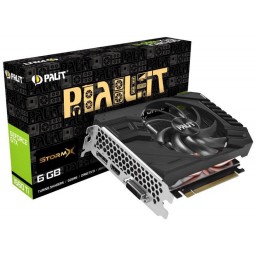 Видеокарта Palit GeForce GTX 1660 Ti StormX 6GB (NE6166T018J9-161F) - 1