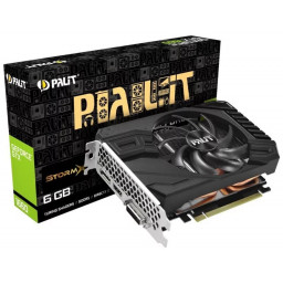 Видеокарта Palit GeForce GTX 1660 StormX 6GB (NE51660018J9-165F) - 1