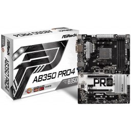 Материнская плата ASRock AB350 Pro4 AM4 - 4