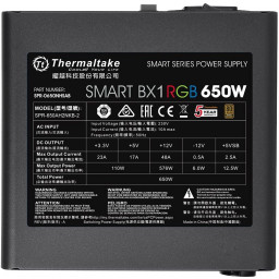 Блок питания 650W Thermaltake Smart BX1 RGB Bronze (PS-SPR-0650NHSABE-1) - 3