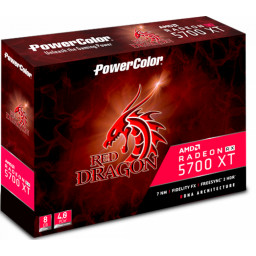 Видеокарта PowerColor Radeon RX 5700 XT Red Dragon 8GB (AXRX 5700XT 8GBD6-3DHR/OC) - 6