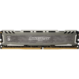 Оперативная память 8Gb 3000MHz Crucial Ballistix Sport LT Grey CL15 DDR4 (BLS8G4D30AESBK) - 1
