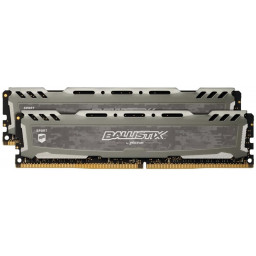 Оперативная память 32Gb 3000MHz Crucial Ballistix Sport LT Grey 2x16Gb KIT CL15 DDR4 - 1