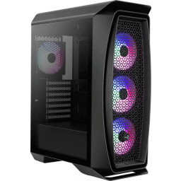 Корпус AeroCool Aero One Frost Black TG (FROST-G-BK-V1) - 1