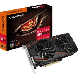 Видеокарта GIGABYTE GV-RX570GAMING-4GD, RX 570, 4ГБ, GDDR5 7000 Мгц, Retail - 10