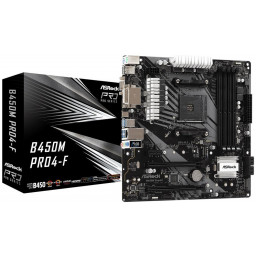 Материнская плата ASRock B450M Pro4-F mATX - 1