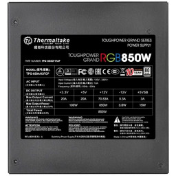 Блок питания 850W Thermaltake ToughPower Grand RGB Platinum (PS-TPG-0850F1FAPE-1) - 4