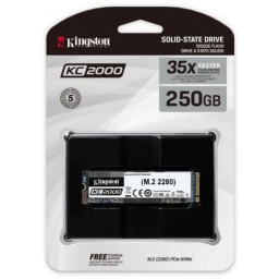 Твердотельный накопитель 250Gb SSD Kingston KC2000 NVMe M.2 (SKC2000M8/250G) - 2