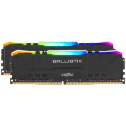 Оперативная память 32Gb 3000MHz Crucial Ballistix RGB 2x16Gb KIT CL15 DDR4 (BL2K16G30C15U4BL) - 1