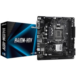 Материнская плата ASRock H410M-HDV mATX LGA1200 - 1