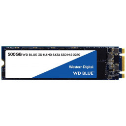 Твердотельный накопитель 500Gb SSD Western Digital Blue TLC M.2 (WDS500G2B0B) - 1