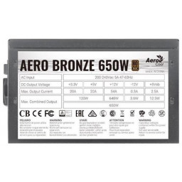 Блок питания 650W Aerocool Aero Bronze - 4
