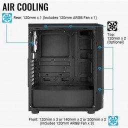 Корпус AeroCool Sentinel Black - 7