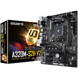 Материнская плата Gigabyte GA-A320M-S2H V2 mATX AM4 - 1