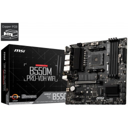 Материнская плата MSI B550M PRO-VDH WIFI mATX AM4 - 1