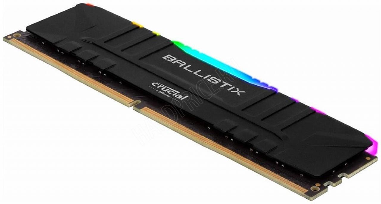 メモリー Crucial Ballistix DDR4 16GB (8GBx2) Купить оперативную память 16Gb 3200MHz Crucial Ballistix RGB 2x8Gb