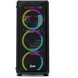 Корпус Powercase Mistral Z4 Mesh LED Black (CMIZB-L4) - 2
