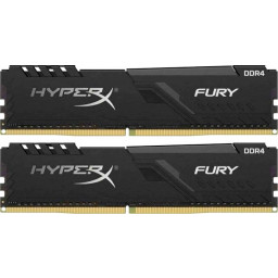 Оперативная память 32Gb 2666MHz Kingston HyperX Fury 2x16Gb KIT CL16 DDR4 (HX426C16FB3K2/32)    - 1