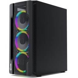 Корпус Powercase Mistral X4 Mesh LED Black (CMIXB-L4) - 1