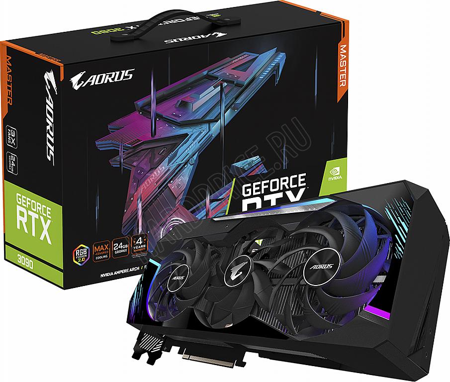 RTX 3090 Купить видеокарту Gigabyte GeForce RTX 3090 AORUS MASTER