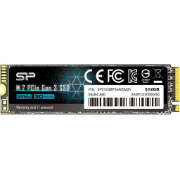 Твердотельный накопитель SSD 512Gb Silicon Power P34A60 M.2 NVMe (SP512GBP34A60M28) - 1