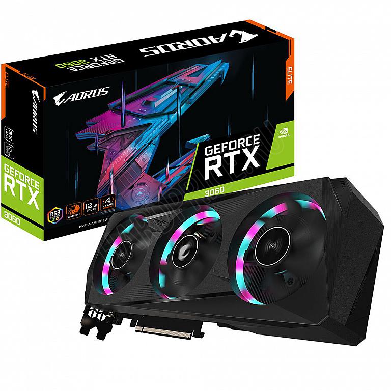 RTX 3060 Купить видеокарту Gigabyte GeForce RTX 3060 AORUS ELITE