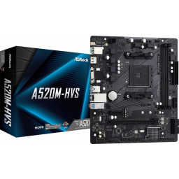 Материнская плата ASRock A520M-HVS mATX AM4 - 4