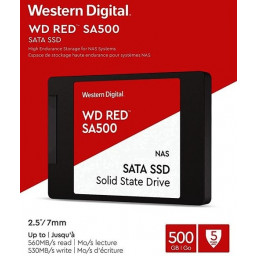 Твердотельный накопитель SSD 500Gb Western Digital Red SA500 TLC SATA3 (WDS500G1R0A) - 3