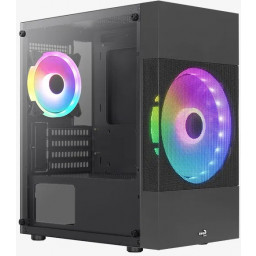 Корпус AeroCool Atomic-G-BK-v2 Black TG mATX - 1