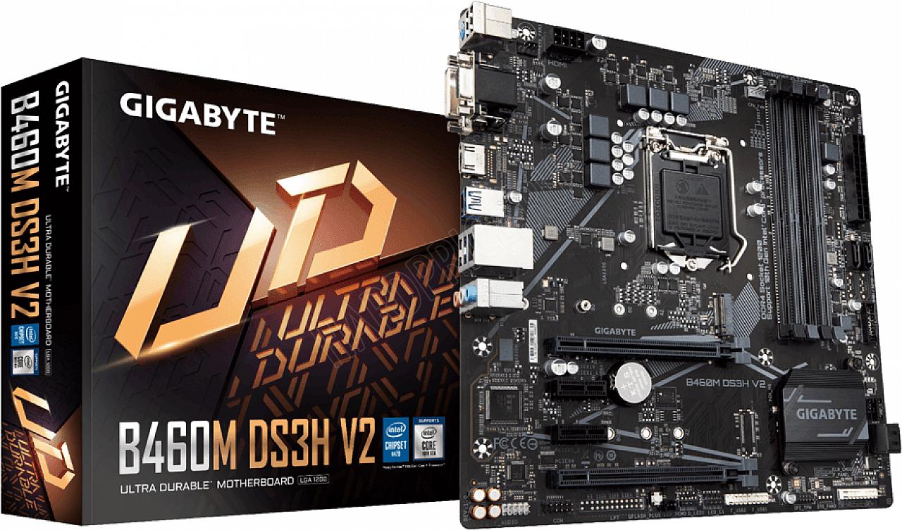 Купить материнскую плату Gigabyte B460M DS3H V2 mATX LGA1200