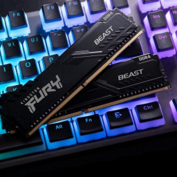Оперативная память 16Gb 3200MHz Kingston Fury Beast Black 2x8Gb KIT CL16 DDR4 (KF432C16BBK2/16) - 5