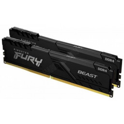Оперативная память 16Gb 3200MHz Kingston Fury Beast Black 2x8Gb KIT CL16 DDR4 (KF432C16BBK2/16) - 7