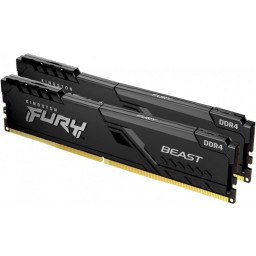 Оперативная память 32Gb 3600MHz Kingston Fury Beast Black 2x16Gb KIT CL18 DDR4 (KF436C18BBK2/32) - 1