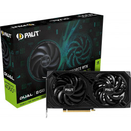 Видеокарта Palit GeForce RTX 4060 Ti Dual OC 8Gb (NE6406TT19P1-1060D) - 1