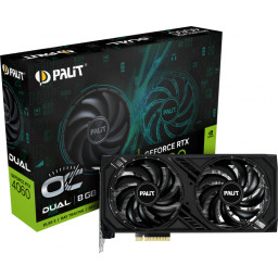 Видеокарта Palit GeForce RTX 4060 Dual OC 8Gb (NE64060T19P1-1070D) - 8